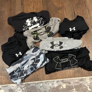 7 pack bundle of neutral tones under armor shirts.